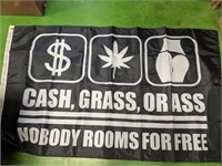 Cash Grass, A** Noone For Free Flag