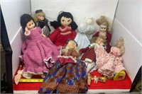 Dolls including , Porcelain, Plastic , cloth,