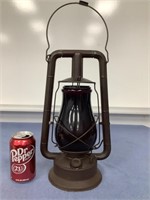 Dietz Lantern Detroit Edison Co  Red Globe
