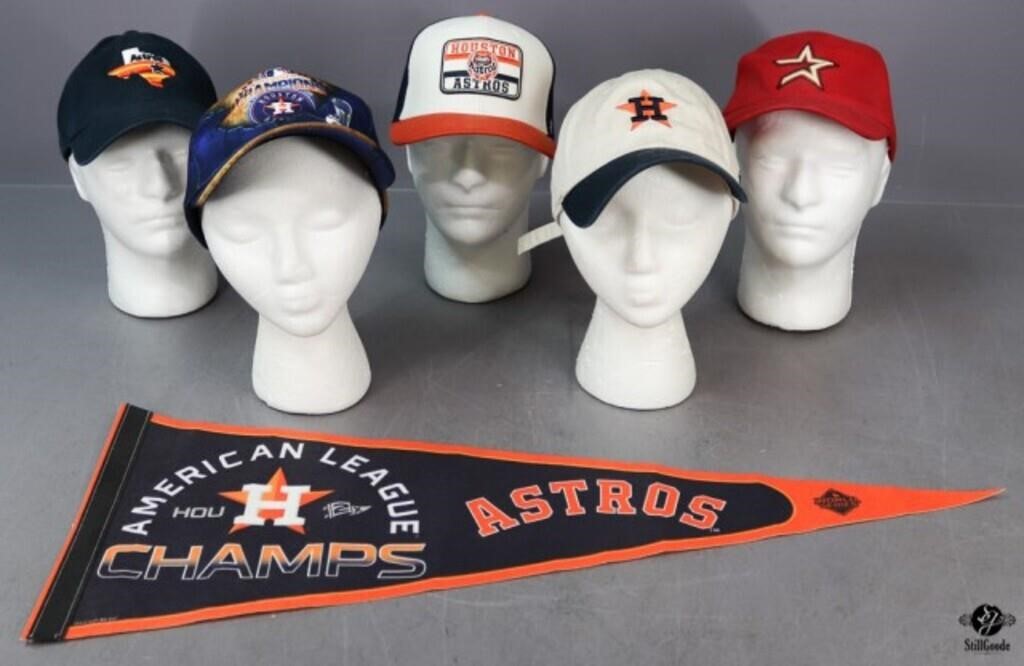 Astros Caps Pennant / 5 pc