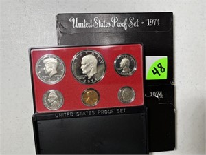 (2) 1974 Proof Mint Sets