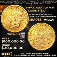 ***Auction Highlight*** 1876-cc Gold Liberty Doubl