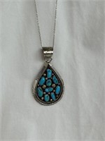 WONDERFUL STERLING SILVER NATIVE AMERICAN NAVAJO