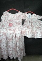 2 PIECE MOMMY AND ME DRESSES - ADULT M & 6T / NEW