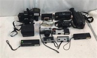 Old Cameras, Flashes, Camcorders 12A