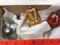 Group of 3 vintage Christmas ornaments