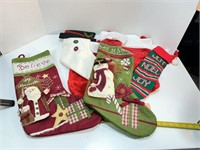 Lot of Nice Christmas Stockings