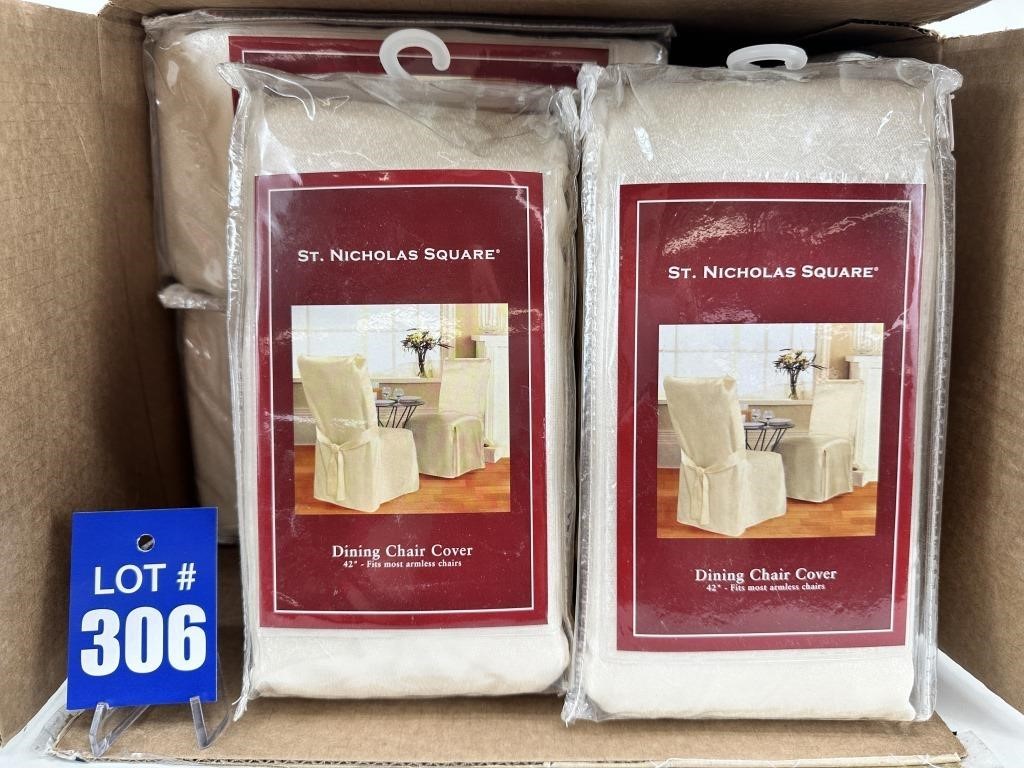St Nicholas Square Dining Chair Covers (8)