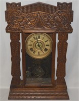 Antique Pacific Ingraham Gingerbread Mantle Clock