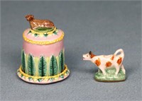 (2) Valerie Casson Artisan Dollhouse Miniatures