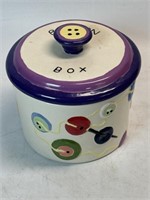 Ceramic Button Box & Buttons