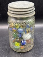 Jumbo Peanut Butter Jar w/ Marbles “Jumbo Best