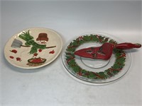 Assorted Decorative Christmas Plates