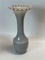 Fenton Crimped Edge Vase 11”