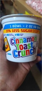 20- 2oz cups of Cinnamon toast crunch cereal
