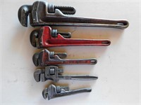 M- Ridgid Pipe Wrenches, 5 Total
