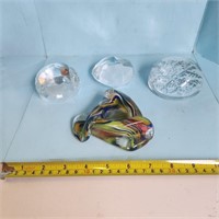 Vintage Paper Weights - lot of 4
