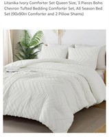 3 Pc Queen Size Comforter & 2 Pillow Shams,