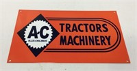 Allis Chalmers Tractors Machinery Sign