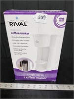 New Rival Single Serve Coffee Maker