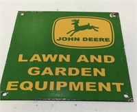 Heavy Porcelain John Deere Lawn & Garden Equipment