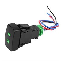 (U) Aramox Fog Light Switch, 5 Pin Black Plastic C
