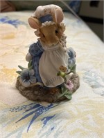 Little Betty Blue Mouse Figurine