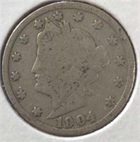 1904 Liberty Head V. Nickel