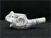 Vintage Elephant Ceramic Smoking Pipe
