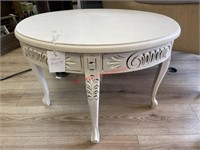 Cream Oval accent table