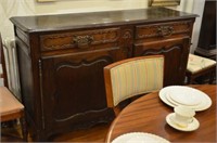 French Country oak sideboard