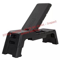 HolaHatha adjustable aerobic step bench 2-in-1