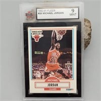 1990-91 FLEER 9 MINT MICHEAL JORDAN CARD