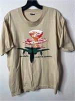 Vintage Jet Explosion Libyan Sunrise Shirt 80s