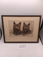 Numbered Scotty Dog Art-Signed 161/300