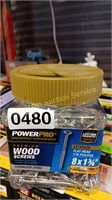 POWER PRO PREMIUM WOOD SCREWS 8X1 3/4"