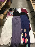 Lot of pants, leggings, & capris-Sz youth L, XL