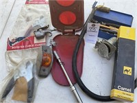 EMERGENCY REFLECTOR, TIRE VALVE & CABLE CLAMPS