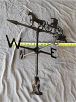 Metal Weathervane, Horse and Carriage,