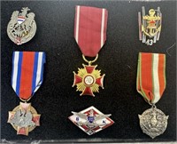 Unique Set Of 6 Polish Medals & Badges