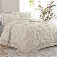 HOMBYS 120x120 Oversized King Comforter Set, 3 Pie