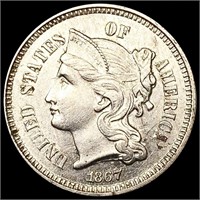 1867 Nickel Three Cent UNCIRCULATED
