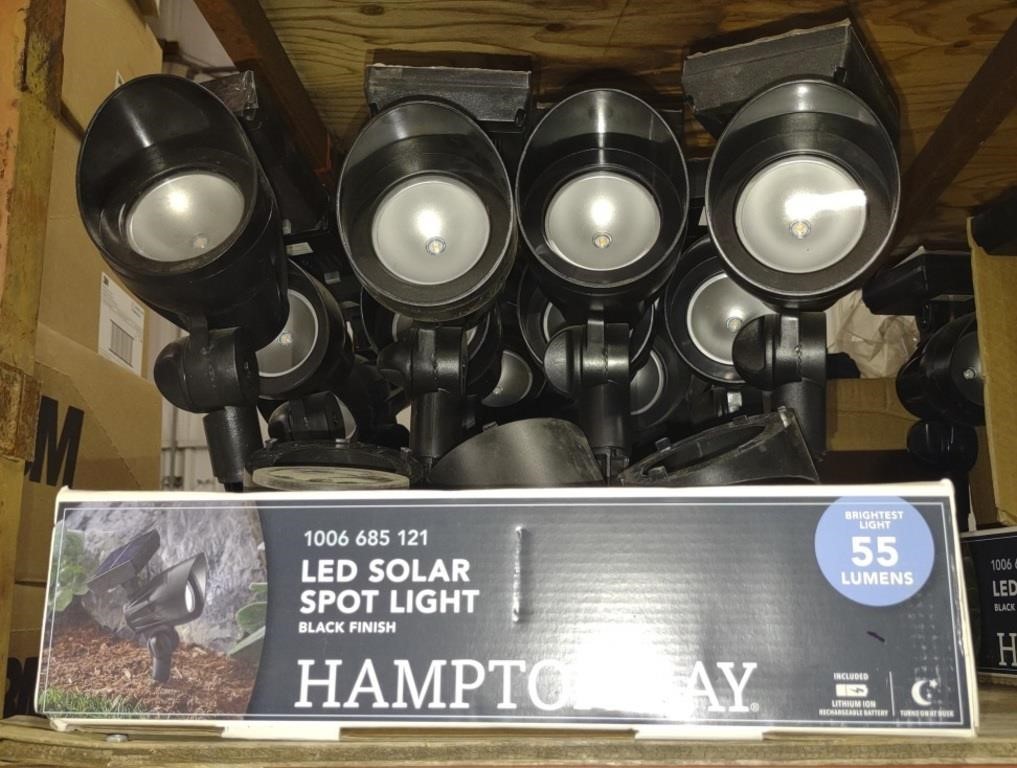 Hampton Bay LED Solar Spot Lights *(Bidding