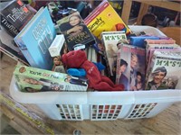 Laundry Basket Overflowing with Misc Items feat