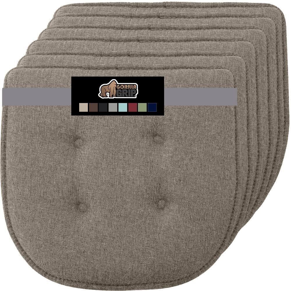 Gorilla Grip Tufted Memory Foam Chair Cushions,