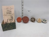 LOT: COOKIE STAMPS