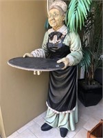 Life Size House Maid Greeter 5'-11"h