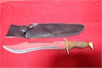 Large Knife 12" Sawback Blade Includes Sheath