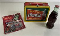 Coca-Cola Car Lunch Box & Small Bootle of Coke