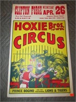CLIFTON FORGE HOXIE BROS CIRCUS POSTER